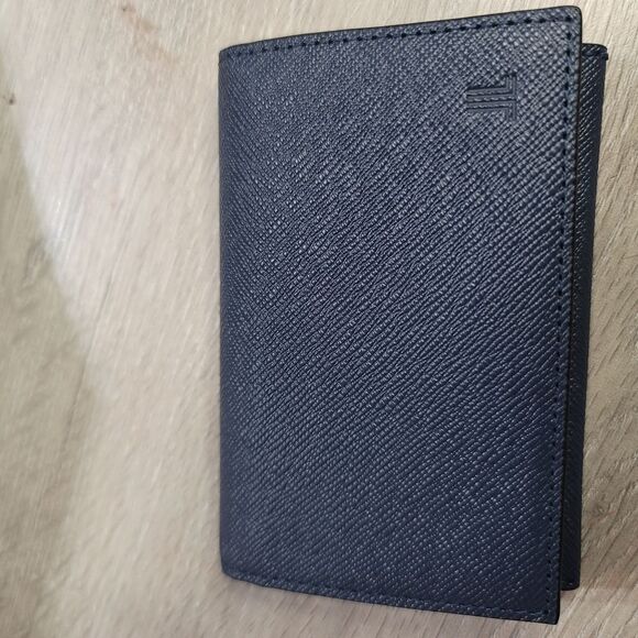 Lanvin Blue CARD Wallet Sleek Minimalist Design LIKE NEW WITH COA - Picture 7 of 12